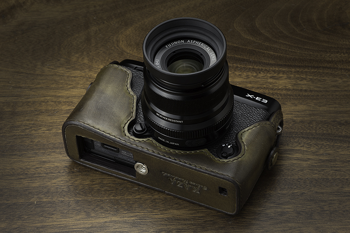 売切りセール＞KAZA FUJIFILM X-E3専用ハーフレザーケース KAZA | カザ