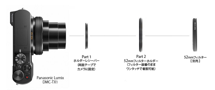 生産完了品 レンズメイト Panasonic Lumix Dmc Tx1専用クイックチェンジフィルターアダプター 52mm Panasonic Lumix Dmc Tx1 カメラバッグとカメラアクセサリー専門店オリエンタルホビー