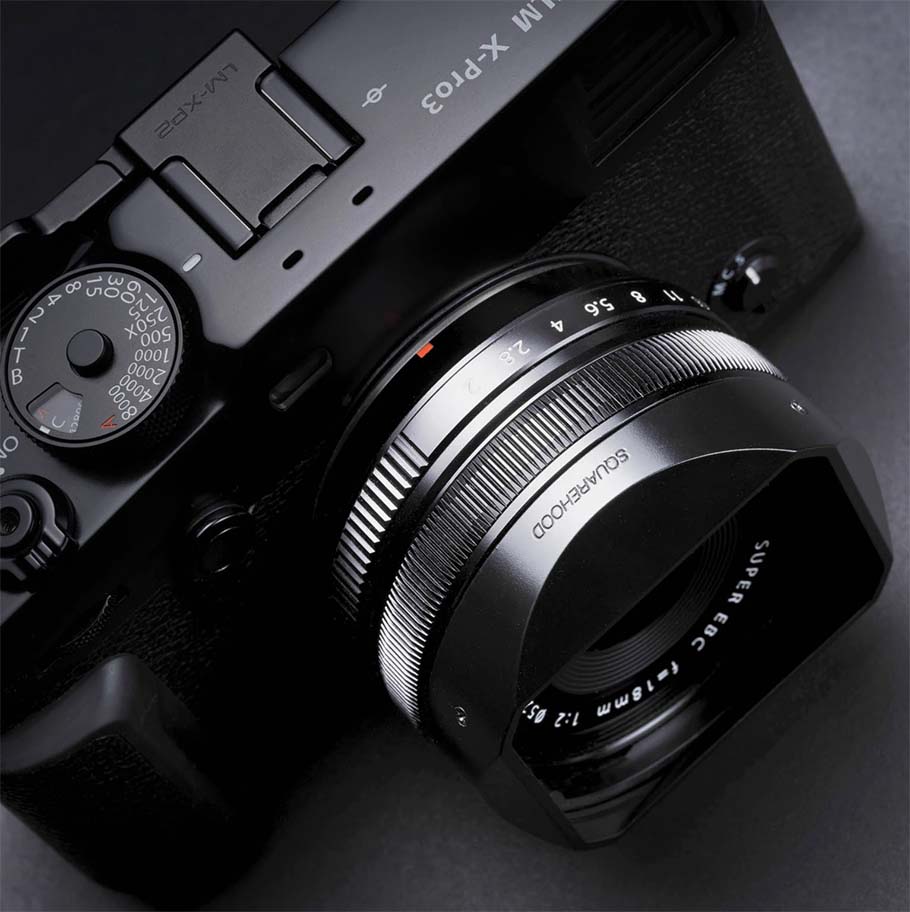 カメラ レンズ(単焦点) スクエアフード FUJIFILM XF18mmF2専用 角型アルミフード SQUAREHOOD 
